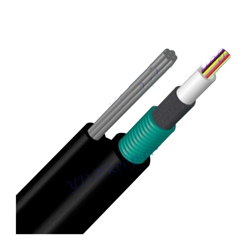 Black PE Fiber Optic Cable GYXFTC8Y 4/8/12 Core G652D Outdoor Single-Mode FTTH Cable