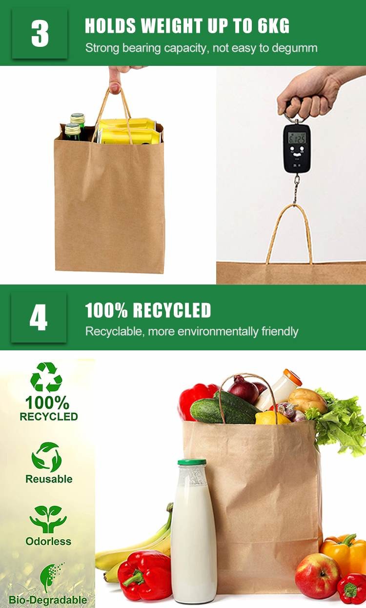 FSC Certified Kraft Paper Handbag For Clothing And Garment Packaging