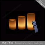 Clean Burning Home Scented Candles , Soy Wax Pillar Scented Led Candles