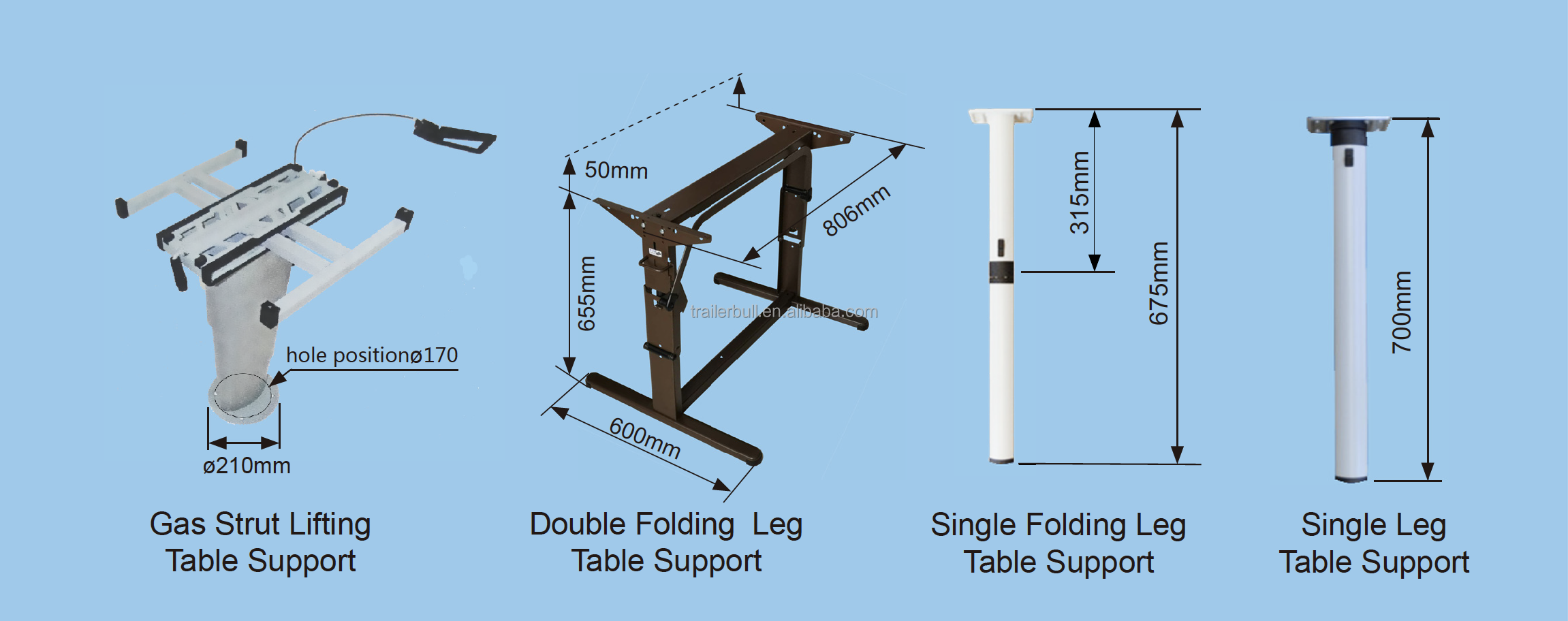 RV Truck Camper Box Table Supports for Expedition Folding Bed and Table Enhancements