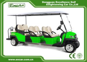 Quality EXCAR Electric Comfortable Steel Chassis 8 Seater Golf Cart CE Approved wholesale