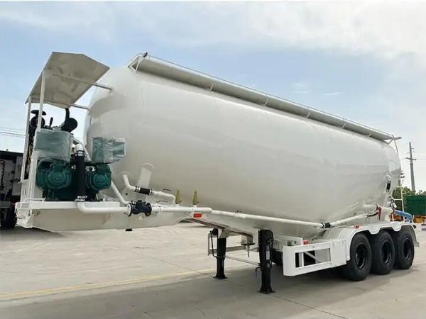 53 cbm v type Bulk Cement powder Tank Trailer bulk cement tank semi trailer /
