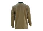Men'S 100% Polyester Custom Work Shirts Khaki Color American Size / Design