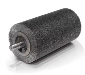 Quality Industrial Cylindrical Polished Spiral Wire Roller Brush For Polishing wholesale