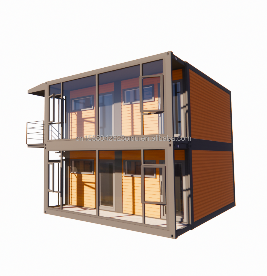 Galvanized Steel Square Tubes 20ft Detachable Flat Pack Shipping Container for Modern Home Villa Mall School
