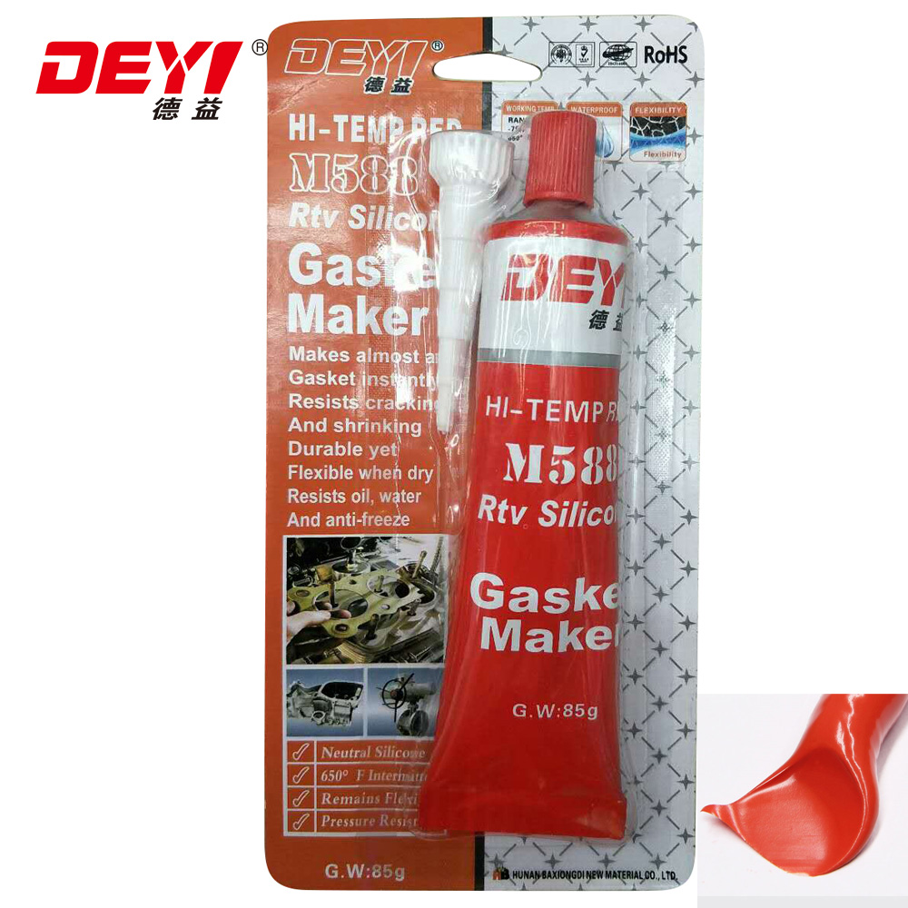 Meter Classification Other Adhesives M588 Red High Temp RTV Silicone Adhesive Sealant