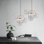 Modern LED Glass Hanglamp Hanging Design Bubbles Lamp Pendant Lights Fixtures