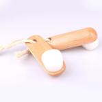 Ultra Soft Mild Fiber Facial Beauty Device Wooden Face Cleansing Brush