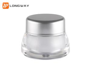 Quality 7g plastic acrylic cream jar double layer good quality for cosmetic packaging wholesale