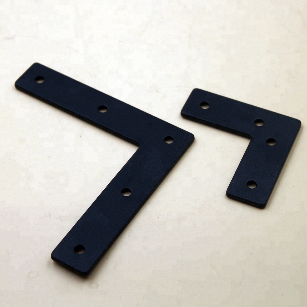 L Shaped Flat Corner Brace Carbon Steel Angle Brackets Repair Plate Connector Fastener