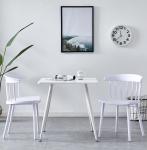 White Color Center Coffee Table , Small Space Square Dining Table With Chairs