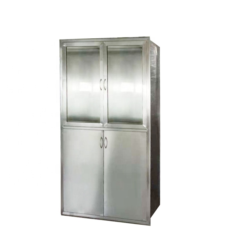 201 Wall Mounted Stainless Steel Medical Cabinet 500mm Height 0.5mm Thick