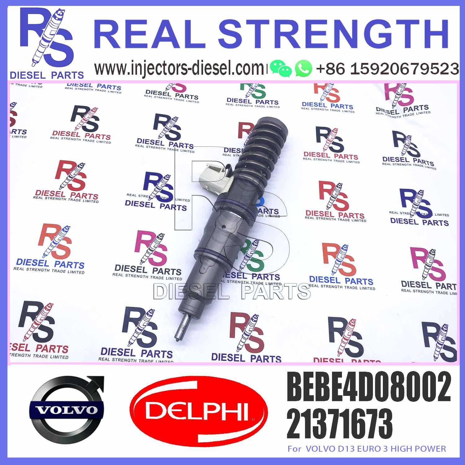 D13 Engine 4 pins Diesel Fuel Injector BEBE4D08002 For V-O-L-V Truck 20584346 85000498