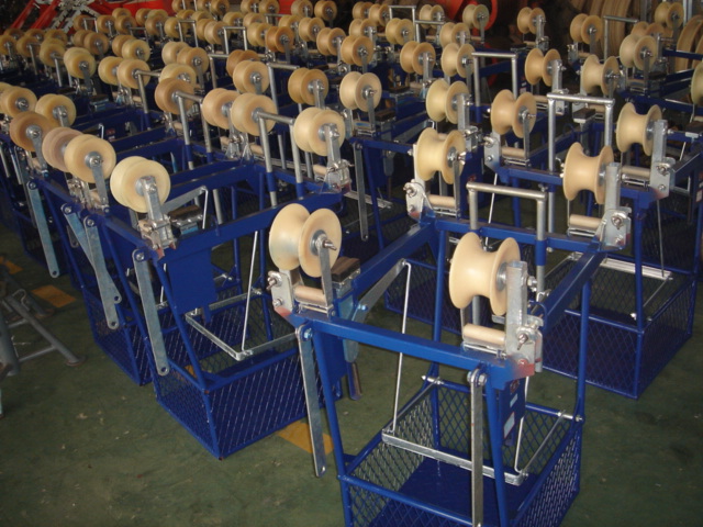 Overhead Line Conductor Installation Stringing Tools Conductor Aerial Cart