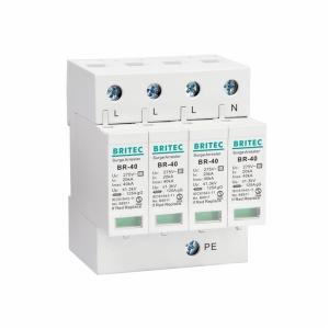 Quality Lightning Protection 4P AC230V 3 Phase Surge Protection Device wholesale