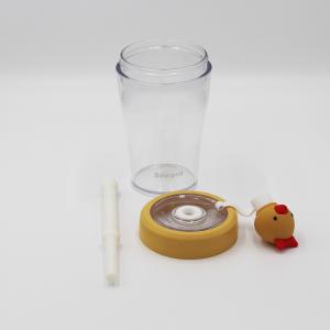 Quality Food Grade Hydrate Silicone Straw Water Bottle With Plastic Strap wholesale