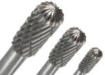 Taper Head Tungsten Carbide Rotary Burrs Crosscut Teeth Cutter High Strength