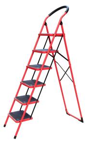 Quality Silver Foldable 1.79m 150kg Steel Step Ladder wholesale