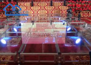 Quality Custom Led Floor Tempered Glass Magnetic Light Wedding Party Pixel Led Dance Stage Truss wholesale