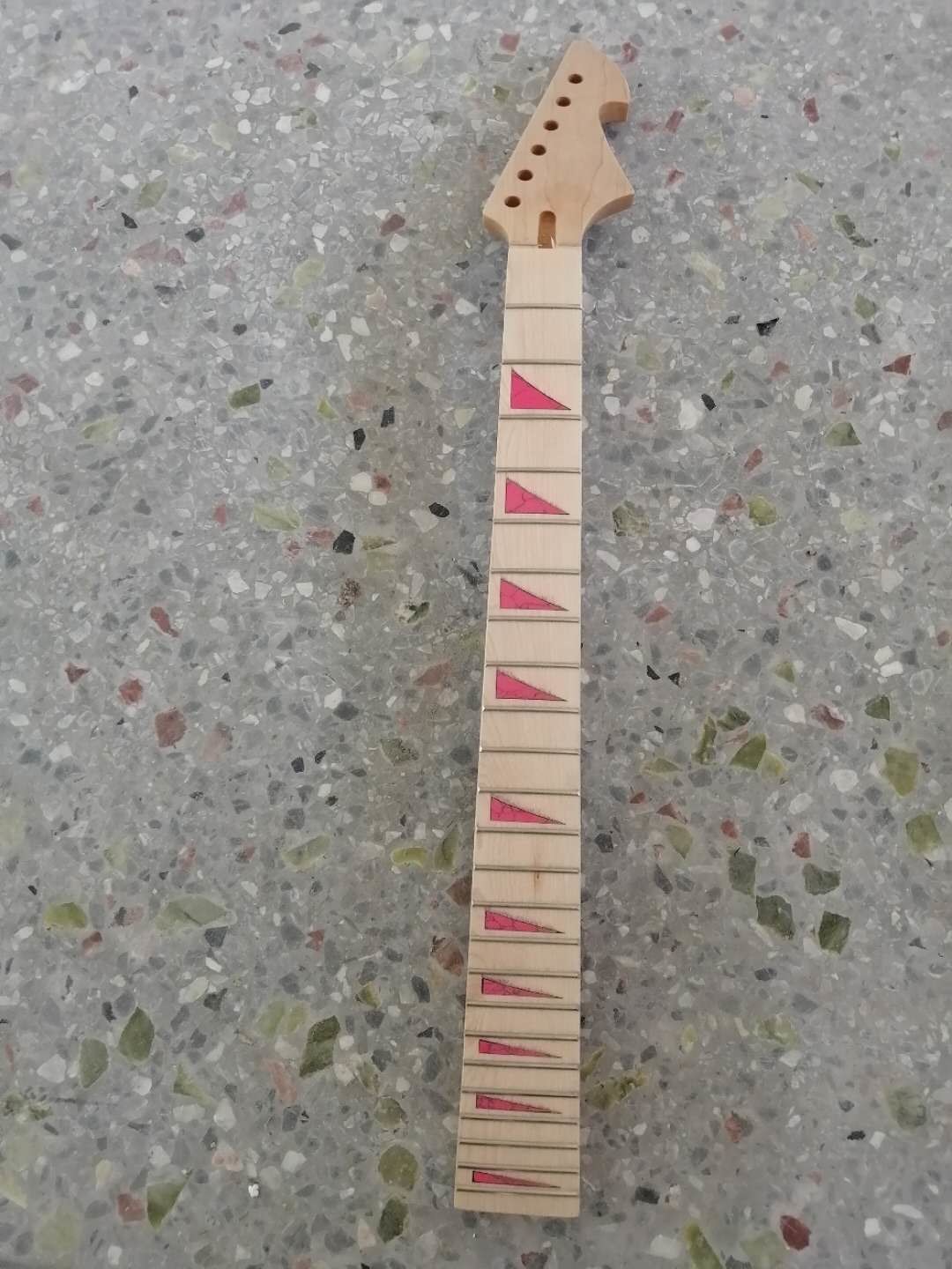 Custom Grand 22 Fret Roasted Maple Electric Guitar Neck for Handmade Tele Guitar Kits Gloss Finished with Bone Nut