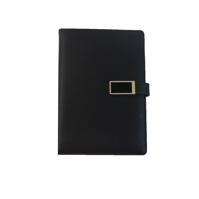 Custom LED Logo PU Leather Notebook For Business Office Usage