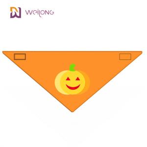 Quality Halloween Style WMT Pet Bandana Cotton Poplin Back Length 15&quot;- 24&quot; Custom Dog Scarf wholesale