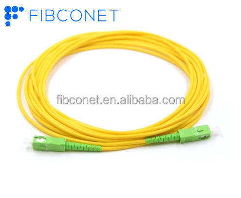 SC/APC-SC/APC G657A1 Simplex Fiber Optic Patch Cord for Indoor in Telecommunications