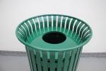 Public Round Outdoor Cigarette Ashtray Flanged Surface Mounted Type