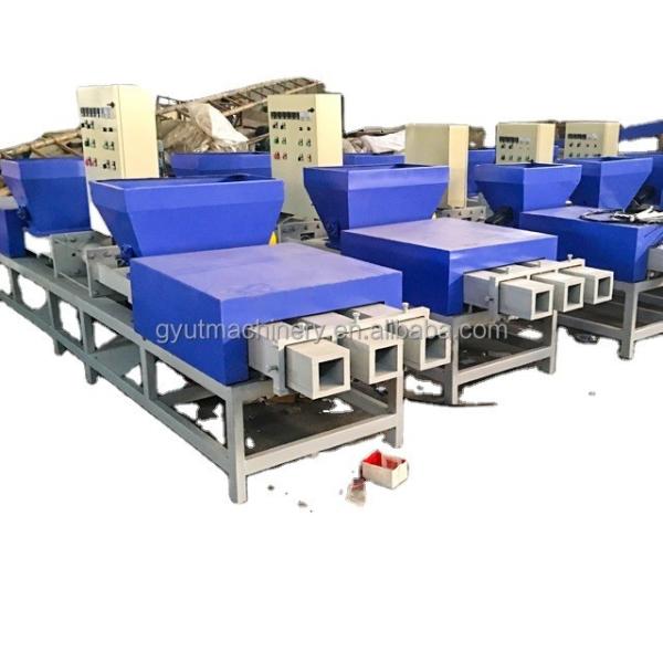 90mm*90mm Four Heads Wood Sawdust Block Making Machine with Round Hopper High