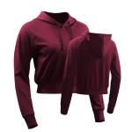 Oem Factory Manufacturer Custom Logo Zipper Crop Top with High Waist Breathable