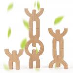 Rounded Wooden Shape Puzzle Toys To Improve The Logic Character