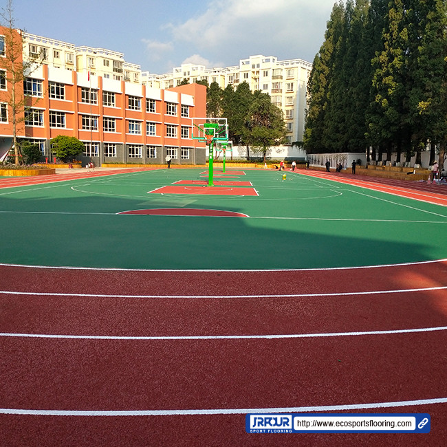 Synthetic Rubber Running Track Colored Recycled Rubber Flooring