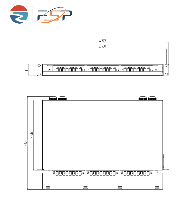 SC Type 1U 24 Port Optic Fiber Distribution Patchpanel for FTTX White and ' Choice
