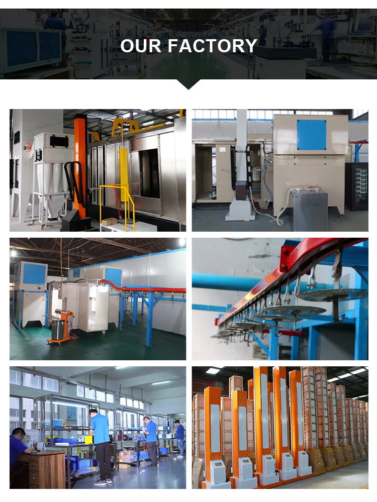 High Efficiency Automatic Powder Coating Line Eco Friendly Powder Coating Conveyor Systems