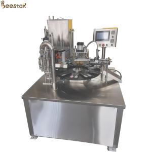 Quality SS304 Automatic Two Spoon Honey Packing Machine Honey Bottle Filler wholesale