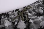 Olive Camouflage Mens Elastic Waist Board Shorts