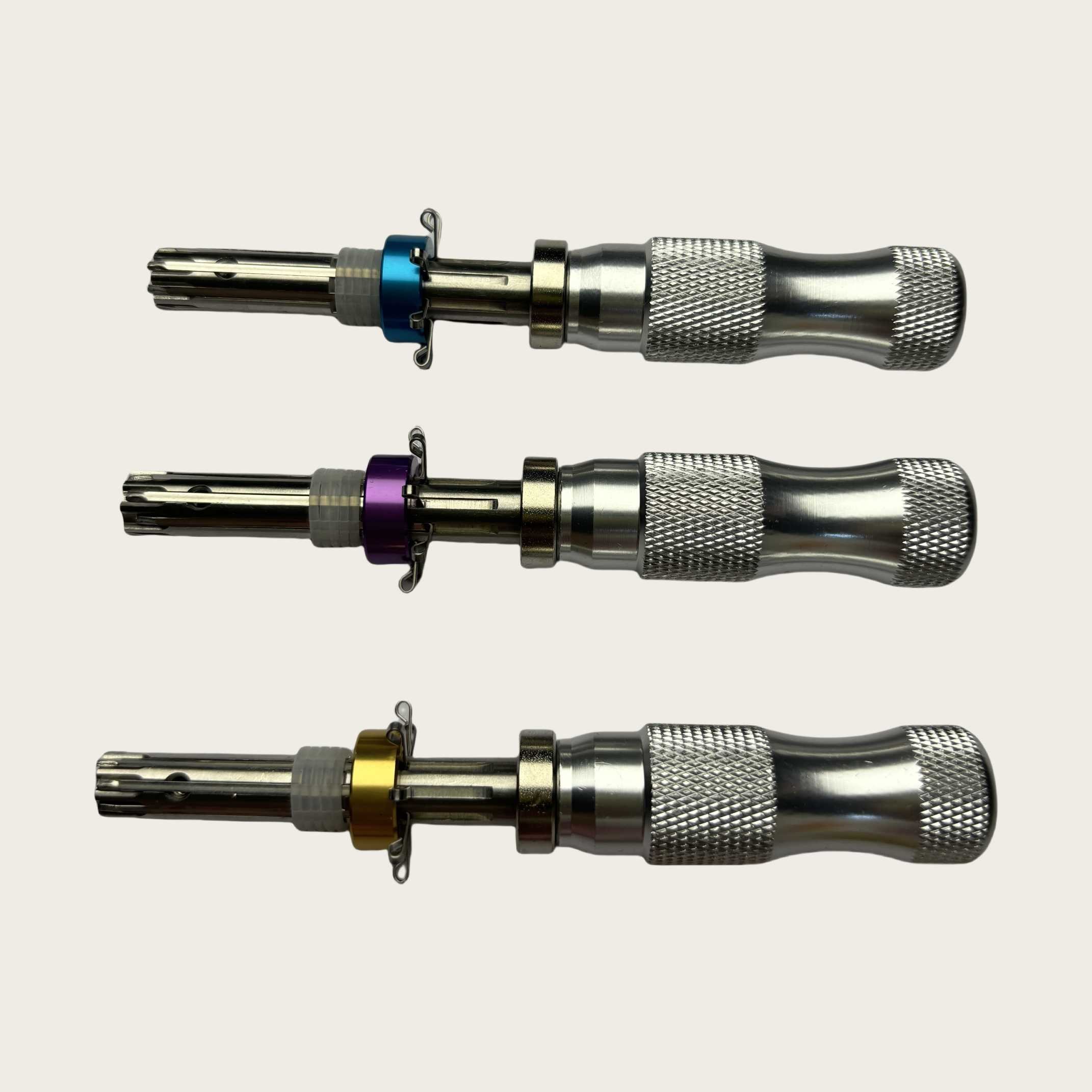 3Pcs Tubular Lock Pick Kit 7 Pin Professional Locksmith Tool Portable