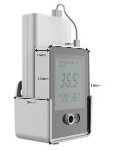Quality Temperature Alarm AI Doorbell Wall Mounted Infrared Thermometer wholesale