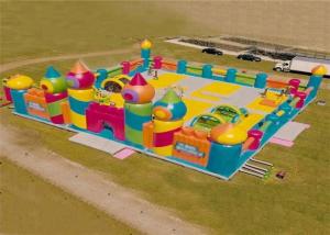 Quality Fun City Kids Outdoor Inflatable Playground Multiplay Area For Activity Event wholesale