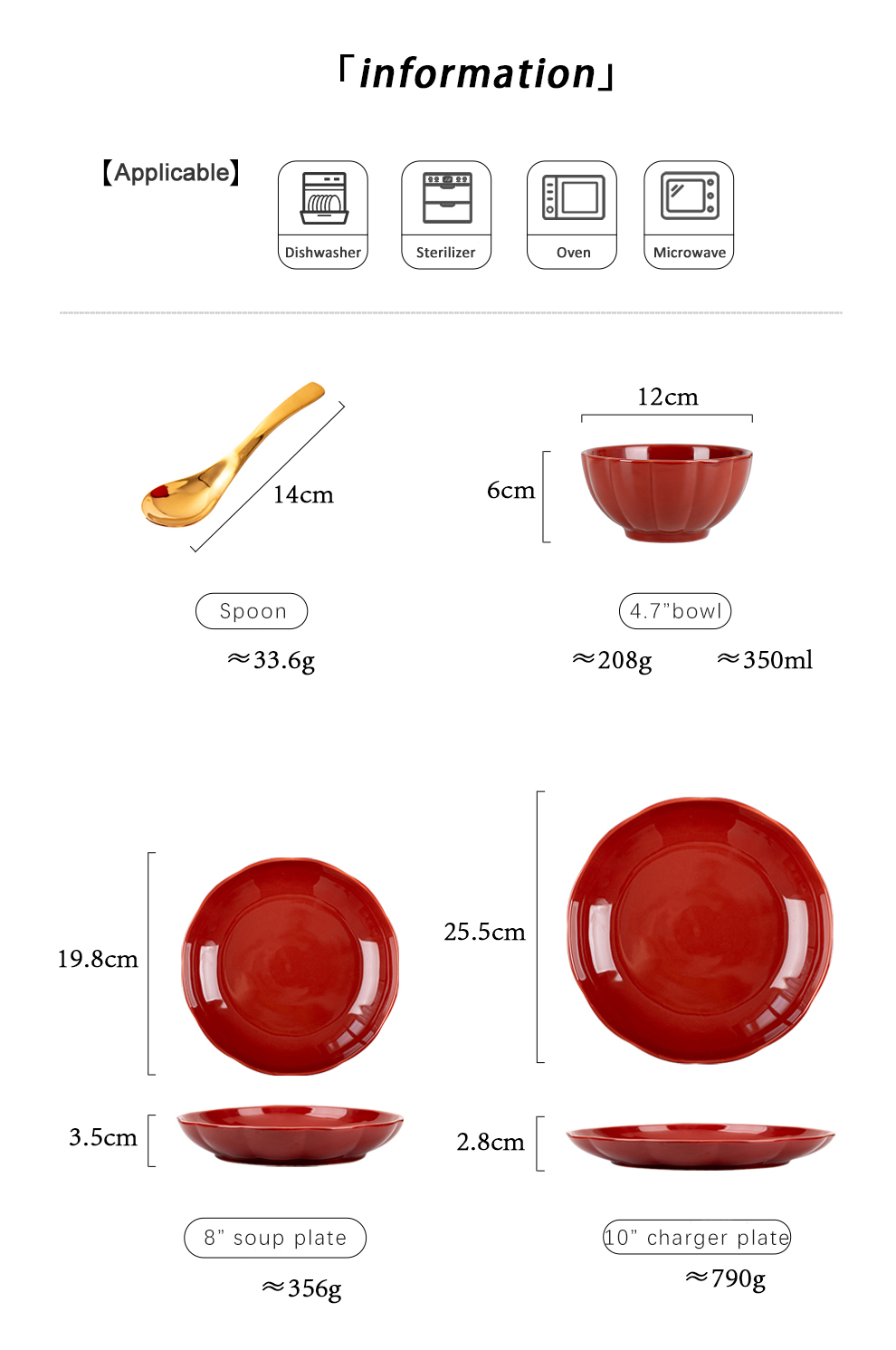Year Decorations Party Supplies Traditional Chinese Dinnerware Set For 1 Person