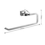 Warm Grey Satin Finish Bathroom Towel Rings Wall Mounted Hand Sus304 Customizabl
