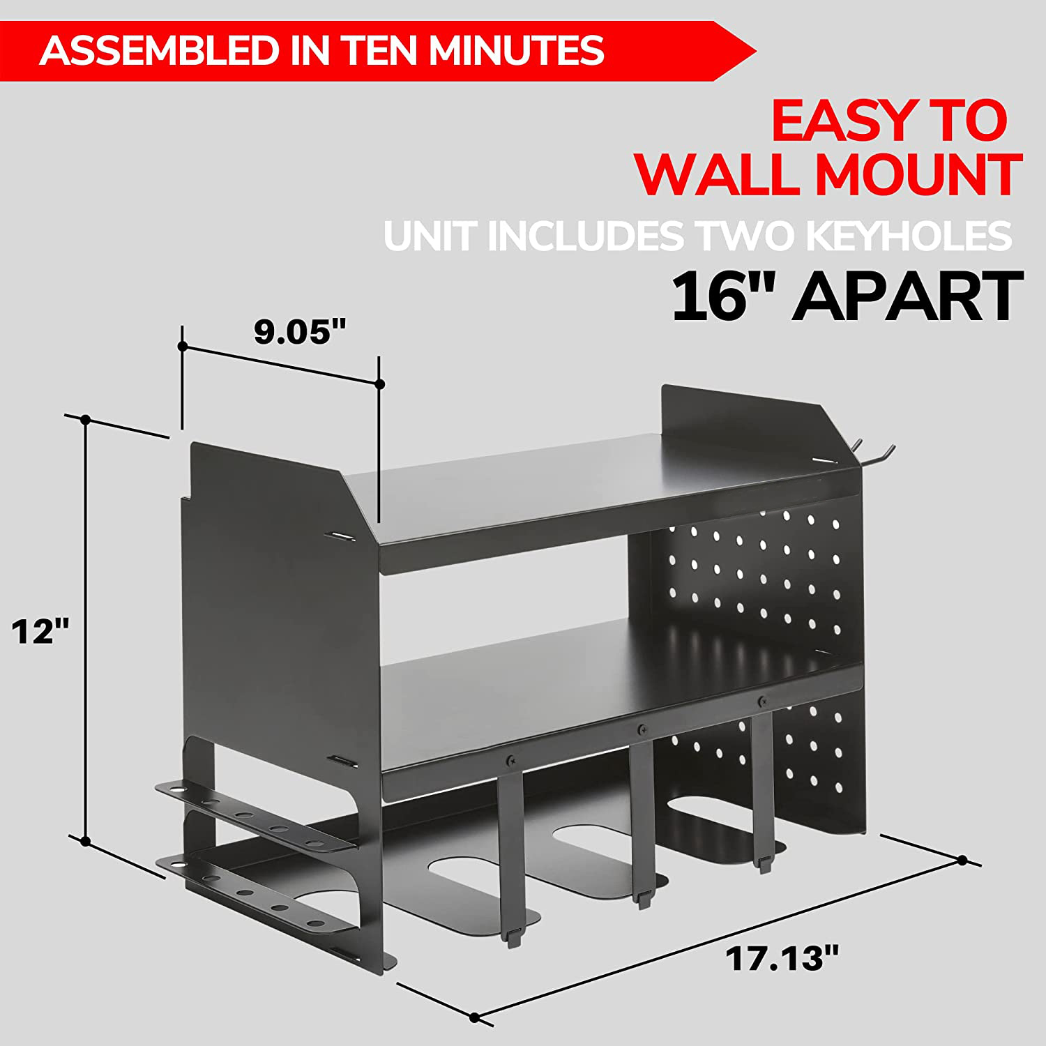 Easy Operation Single Tier Drill Organizer Rack for Tool Box Perfect for Toolbox