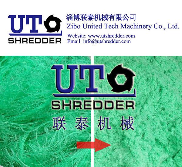 high efficiency fishing net shredder, plastic fishing net crusher, plastic
