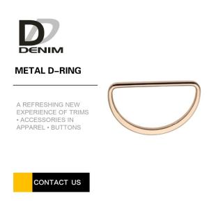 Quality D Shaped Metal Fashion Rings Replacement Washable For Luggage / Coat / Hat wholesale