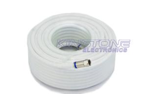 China Outdoor CATV Cable with RG6 Compression Connector , 25M Antenna Coaxial Cable on sale