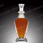 Crystal White Flint 750ML Tower Shaped Tequila Glass Bottle