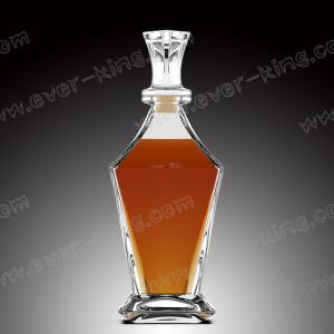 Quality Crystal White Flint 750ML Tower Shaped Tequila Glass Bottle wholesale