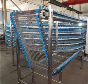 Quality Spiral Tower Conveyor Flexible Chain Version of Spiral Conveyor for Cake and Bread Cooling wholesale