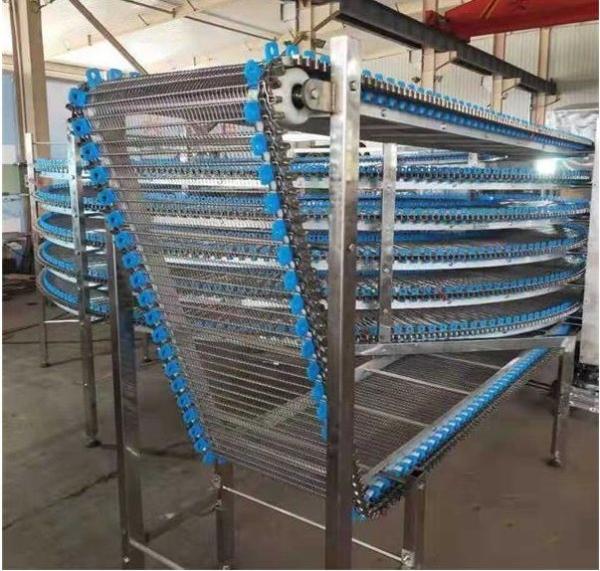 Spiral Tower Conveyor Flexible Chain Version of Spiral Conveyor for Cake and