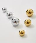 30mm Spherical Polished Furniture Handle Silver 30mm Drawer Handle